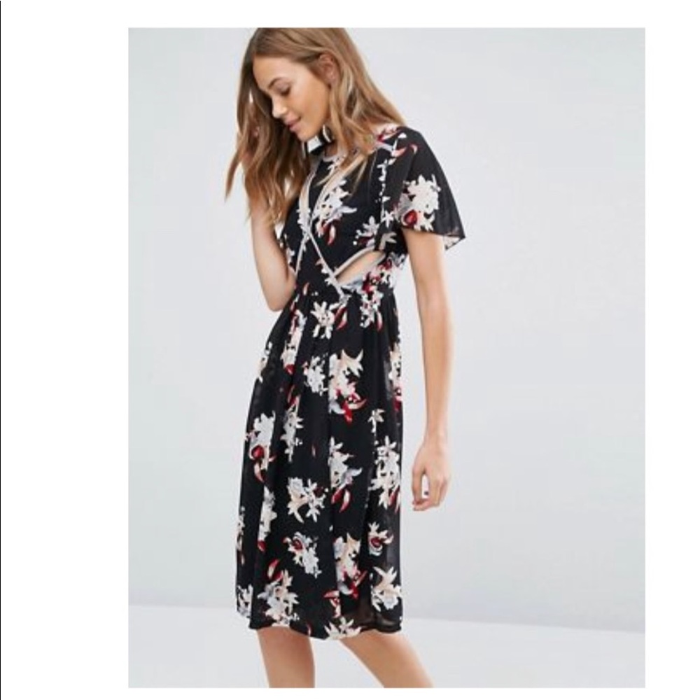 Cut out midi dress